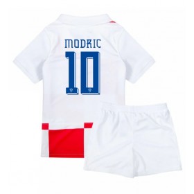 Kroatia Luka Modric #10 Hjemme skjorte til barn EM 2024 Kortermet (+ korte bukser)